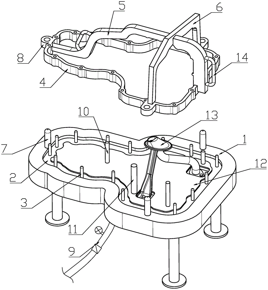 Checking tool for engine oil pan and method for measuring oil pressure strength using the checking tool