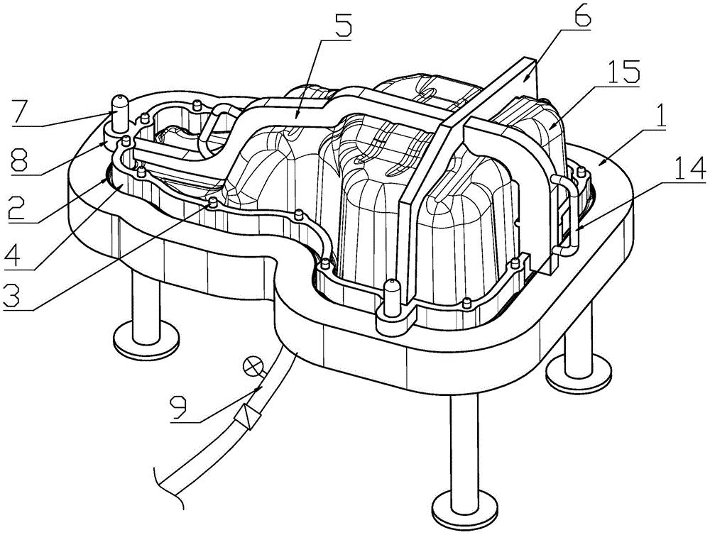 Checking tool for engine oil pan and method for measuring oil pressure strength using the checking tool