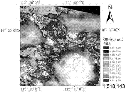 Typhoon regional disaster assessment method based on change of chlorophyll-a content in seawater