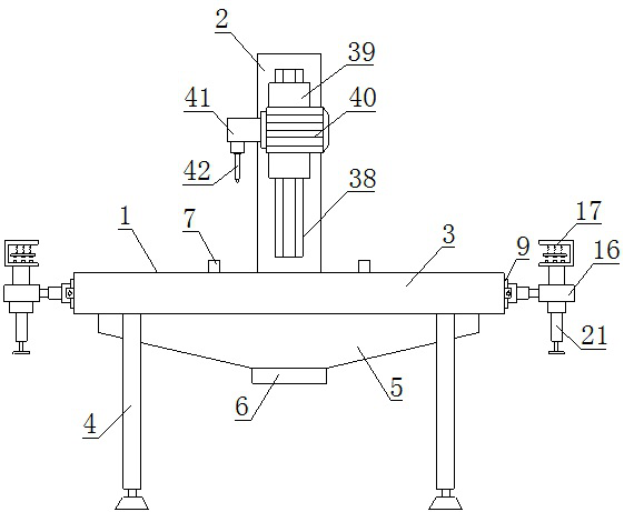 Perforating device special for electric power installation parts