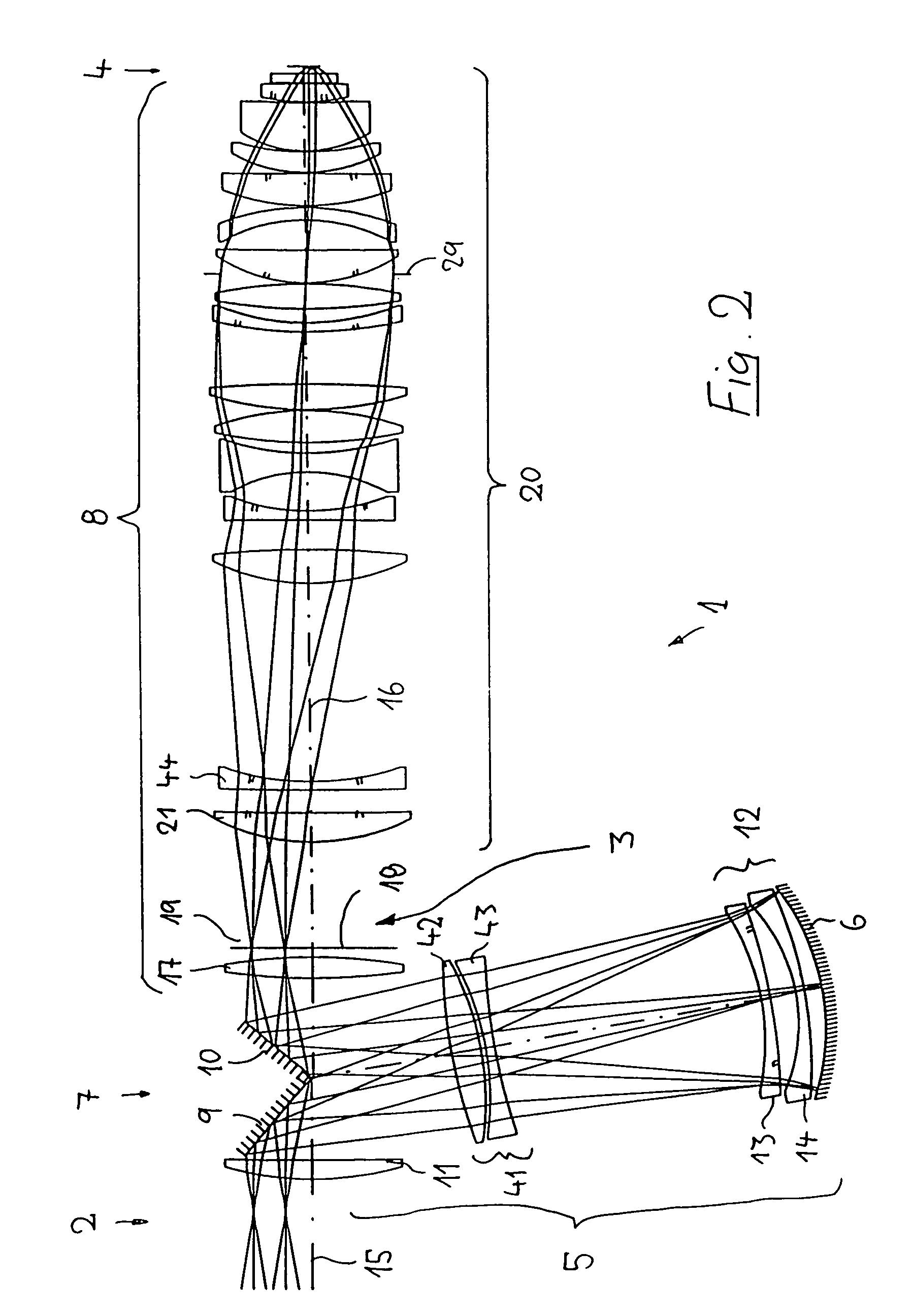 Catadioptric reduction lens