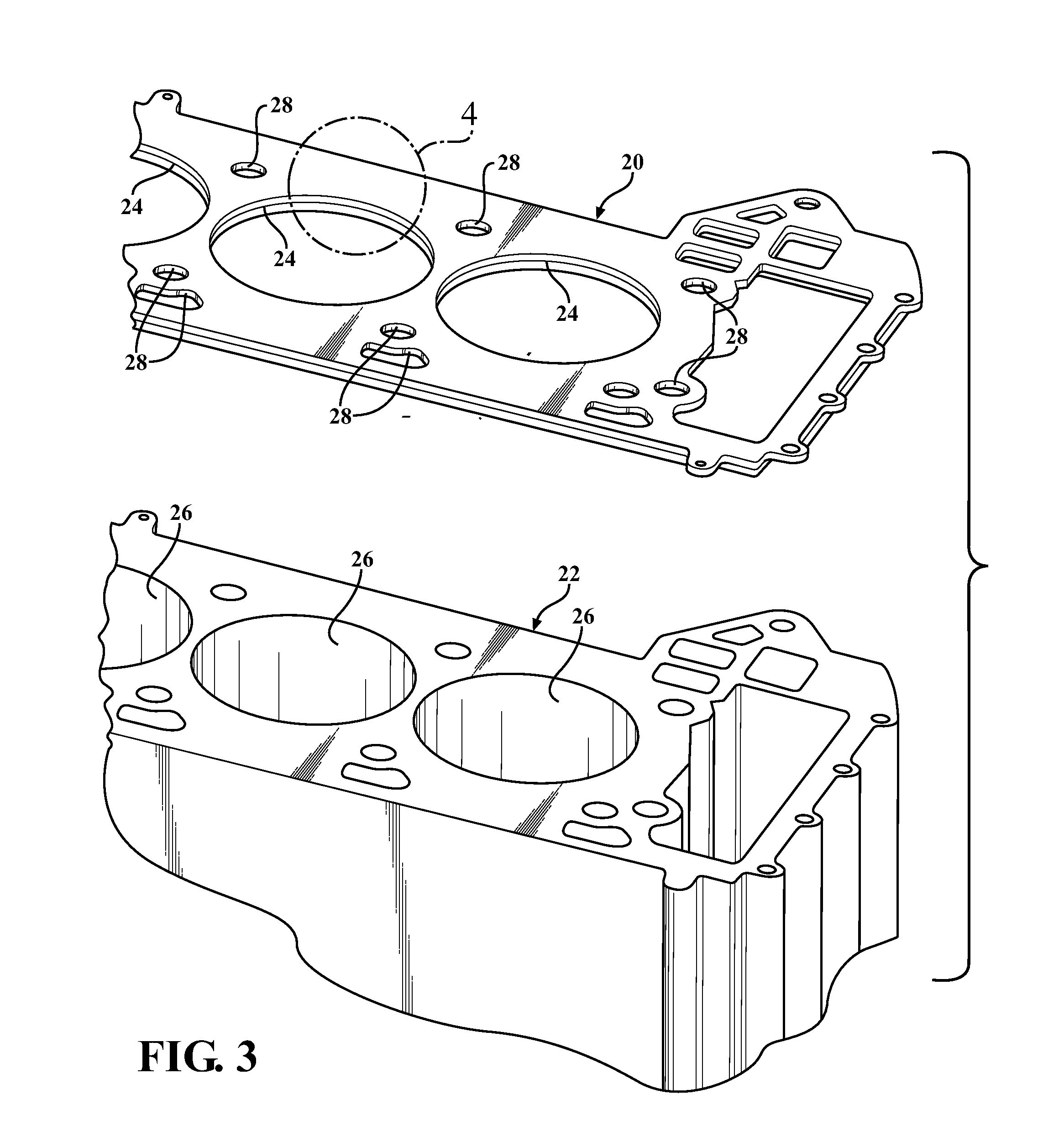 Gasket with a compression limiter