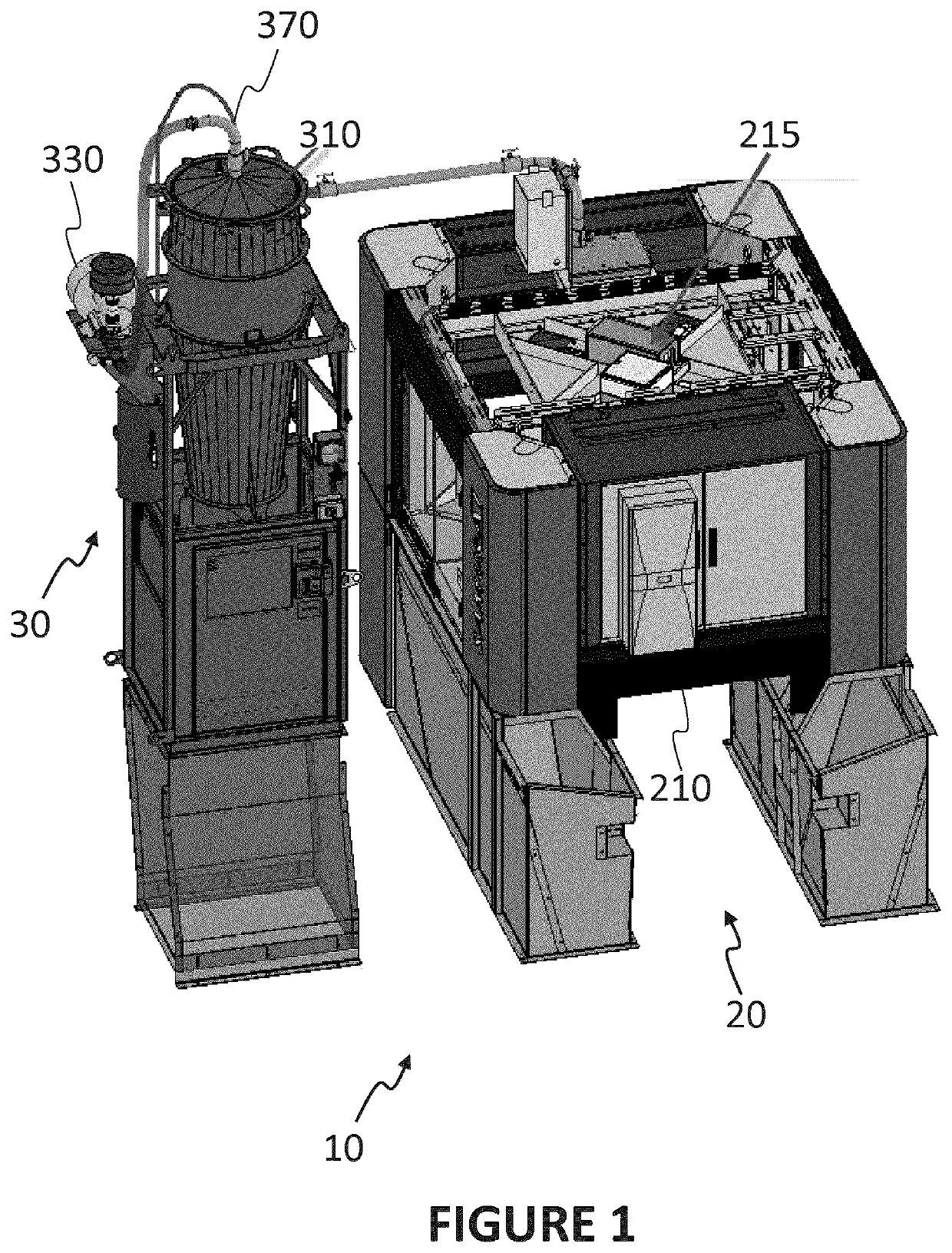 System for sorting materials with vacuum apparatus