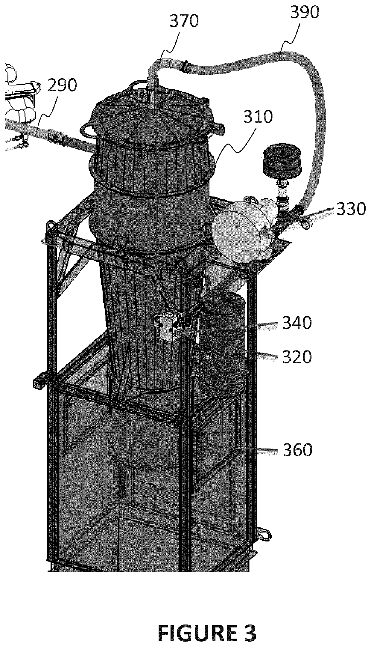 System for sorting materials with vacuum apparatus