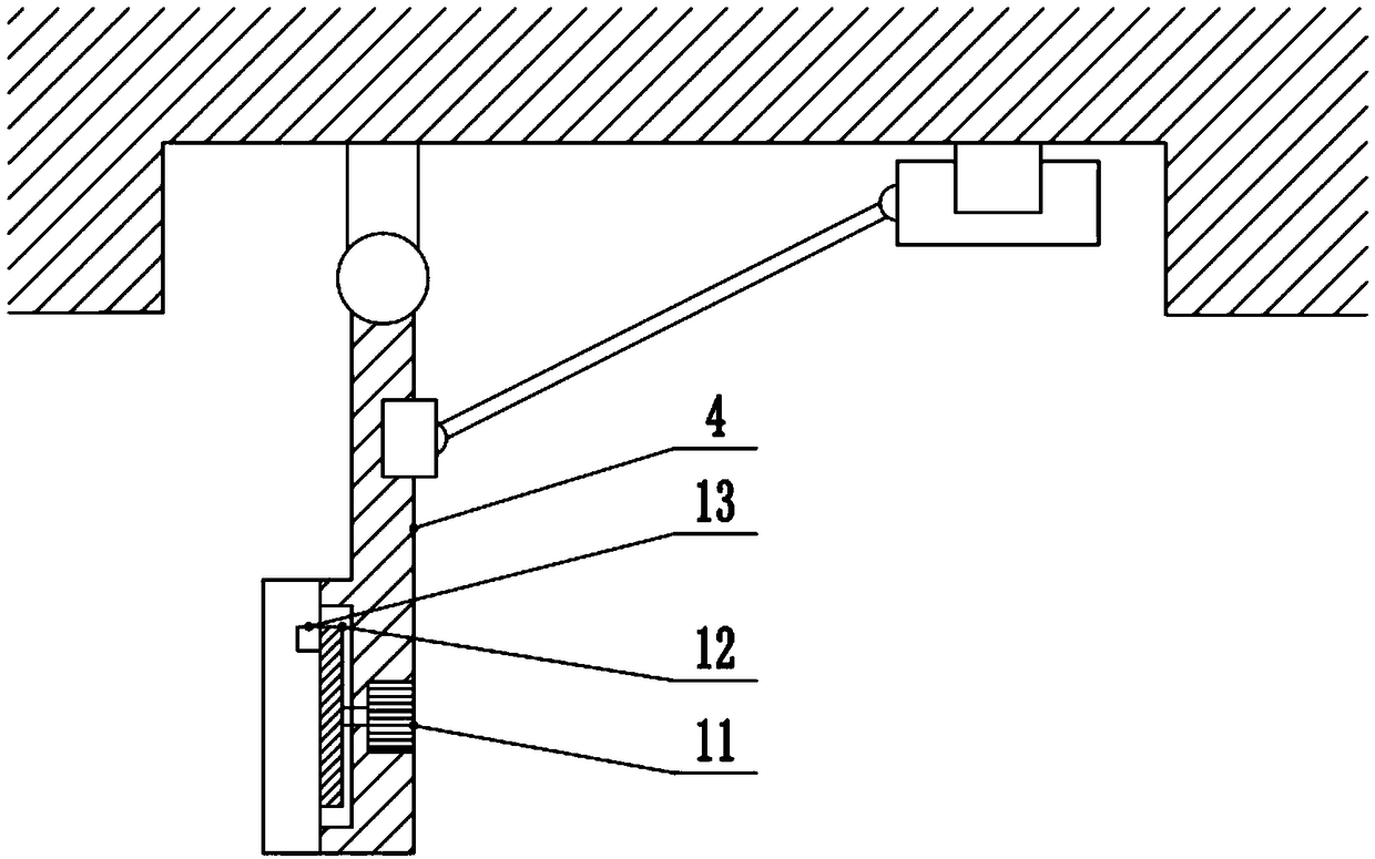 Hidden type displayer hanging device