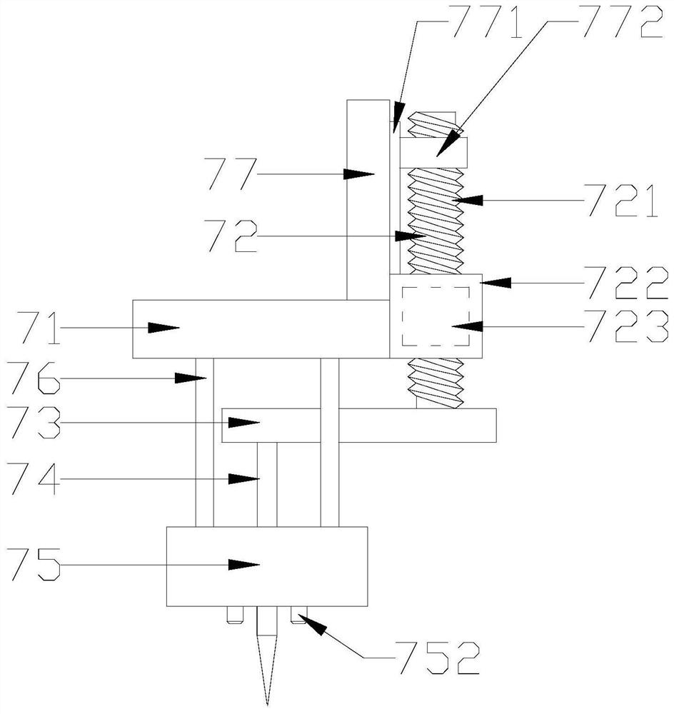 Pressing and cutting head for transfer film