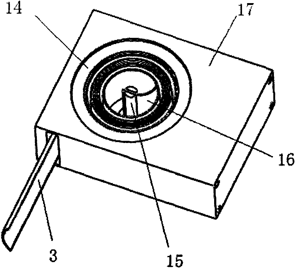 Wind-spring type expandable sampling rod