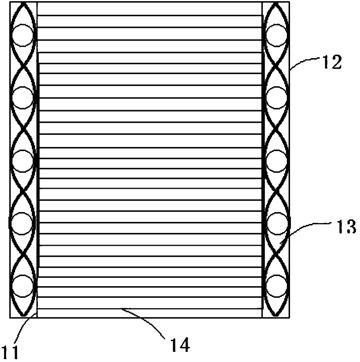 Bundled packing device for sewage treatment