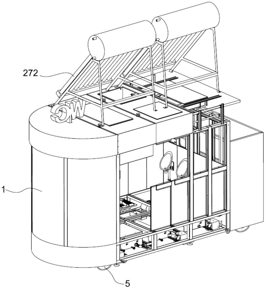 Multifunctional energy-saving and environmentally-friendly movable toilet