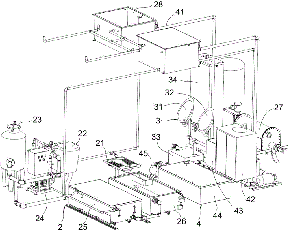 Multifunctional energy-saving and environmentally-friendly movable toilet