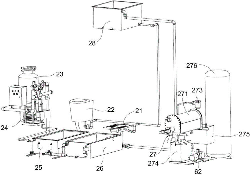 Multifunctional energy-saving and environmentally-friendly movable toilet