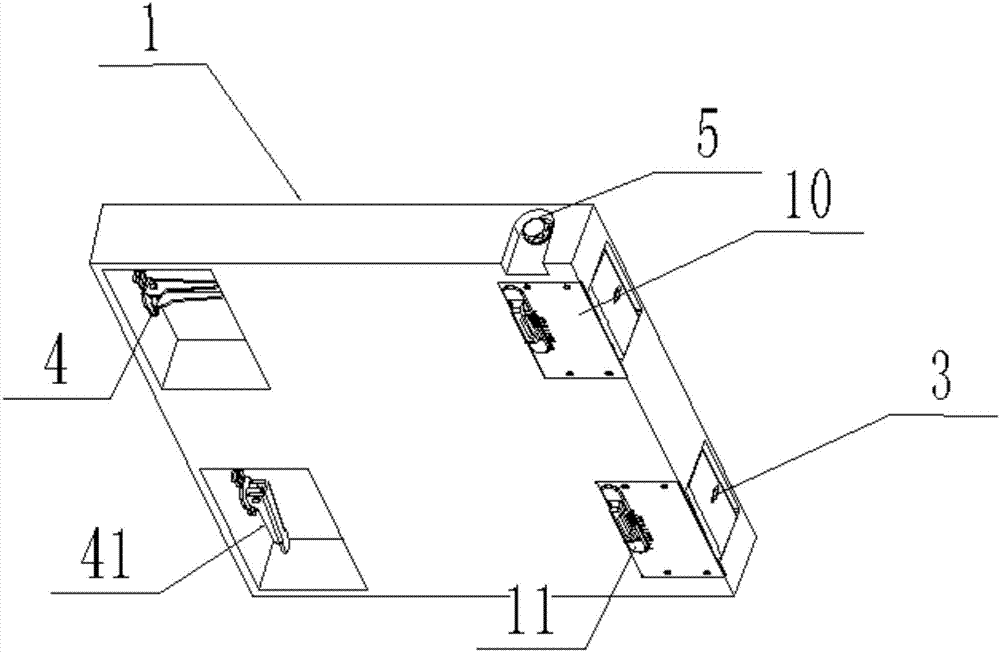 LED Display screen box lock structure