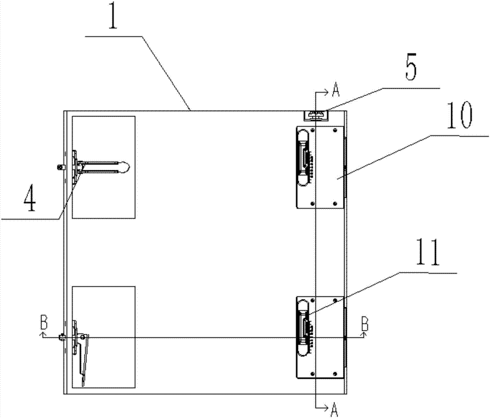 LED Display screen box lock structure