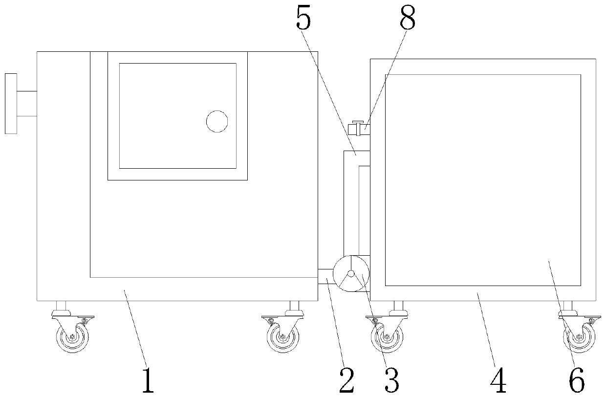 Anti-polluting mechanism of automatic kiln for lithium battery sagger production