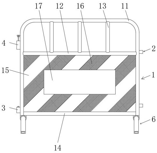 Highway bridge construction fence