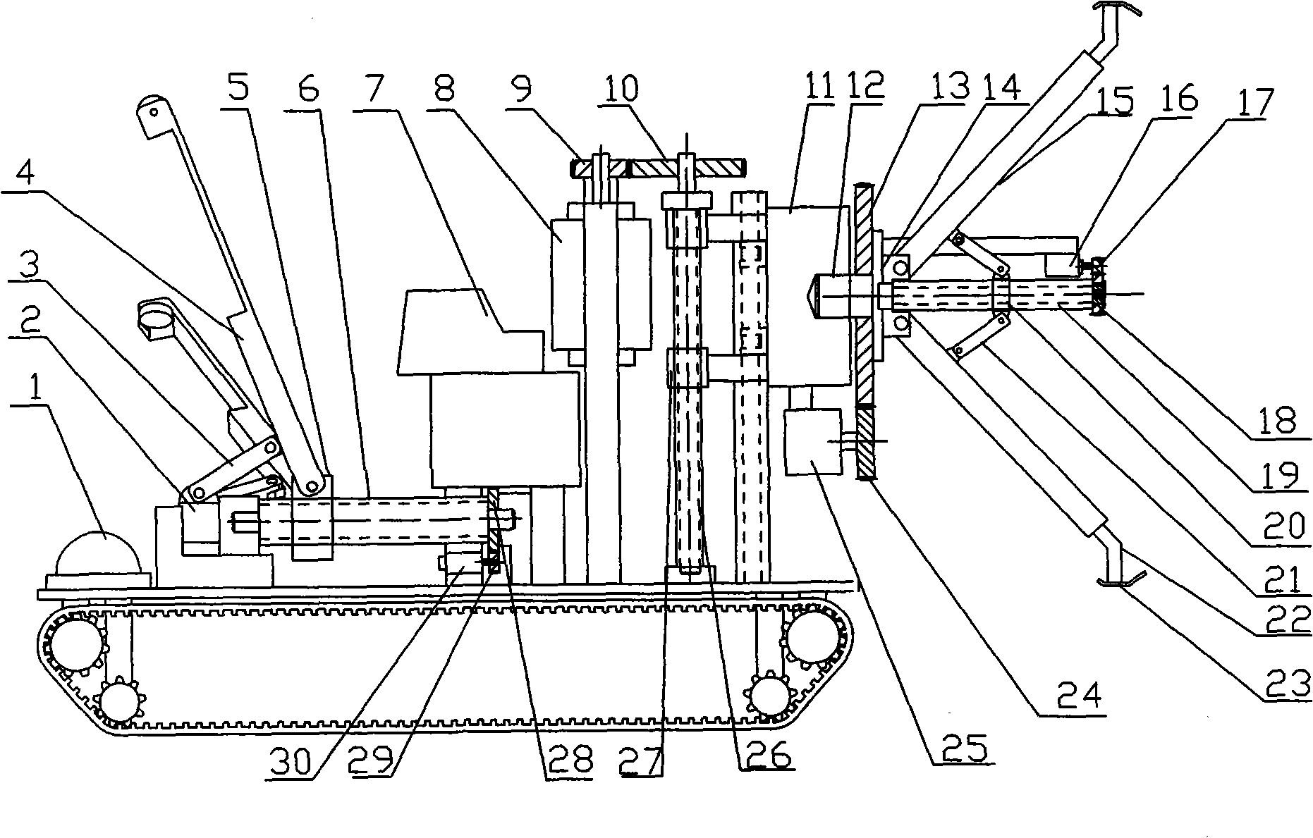 Robot for cleaning and detecting pipes