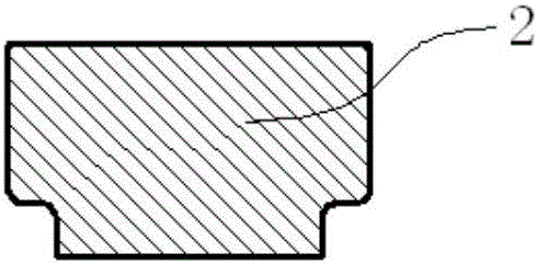 Closed hole punching method of GH99 alloy high cylindrical ring part