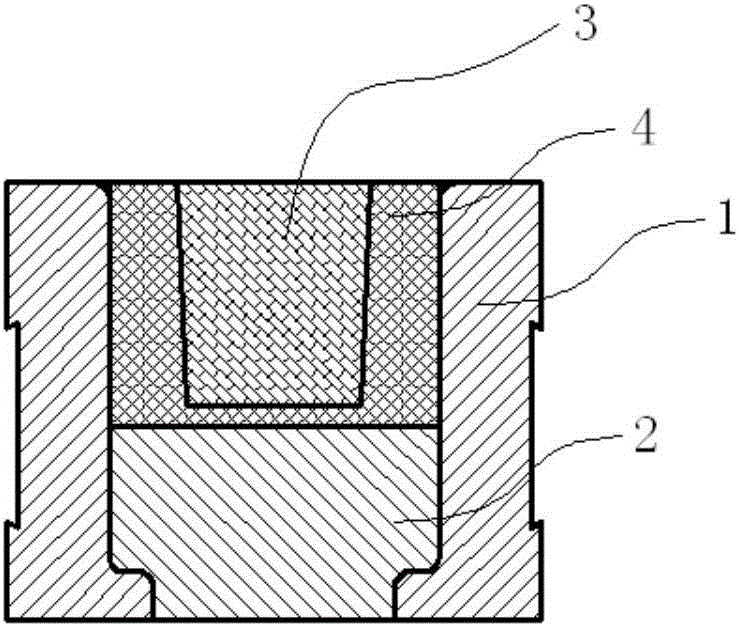 Closed hole punching method of GH99 alloy high cylindrical ring part