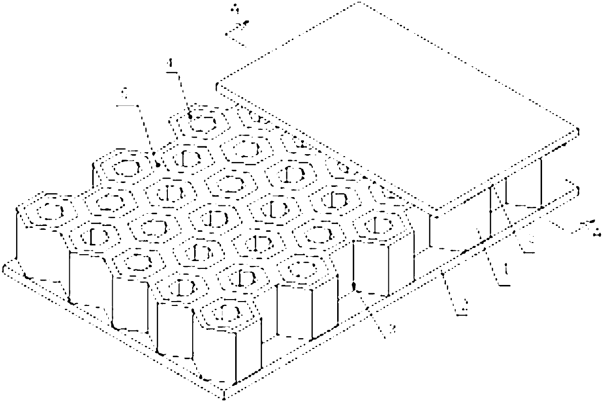 Aluminum plastic composite plate having honeycomb structure