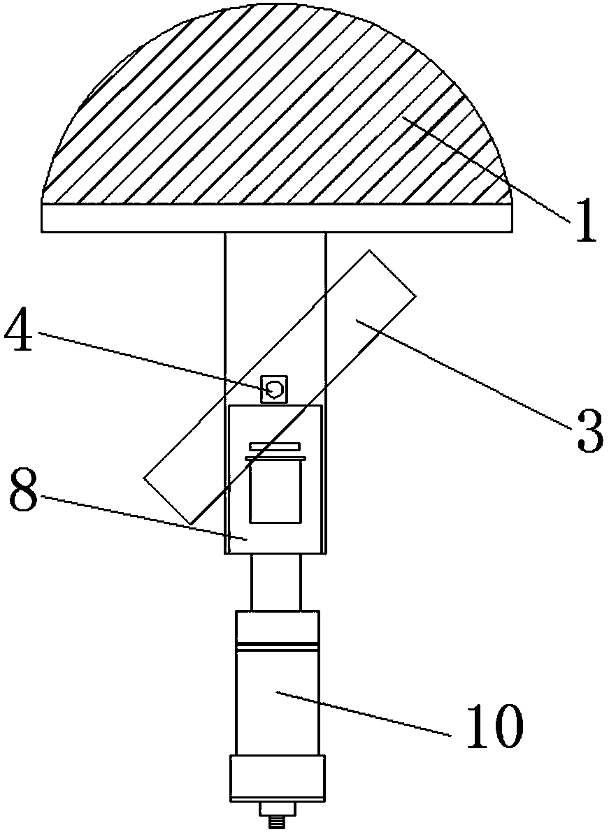 LED projection lamp convenient to fix