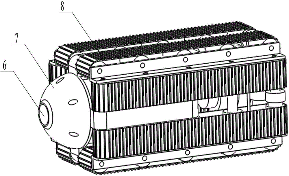 Modular reconstructed snakelike robot