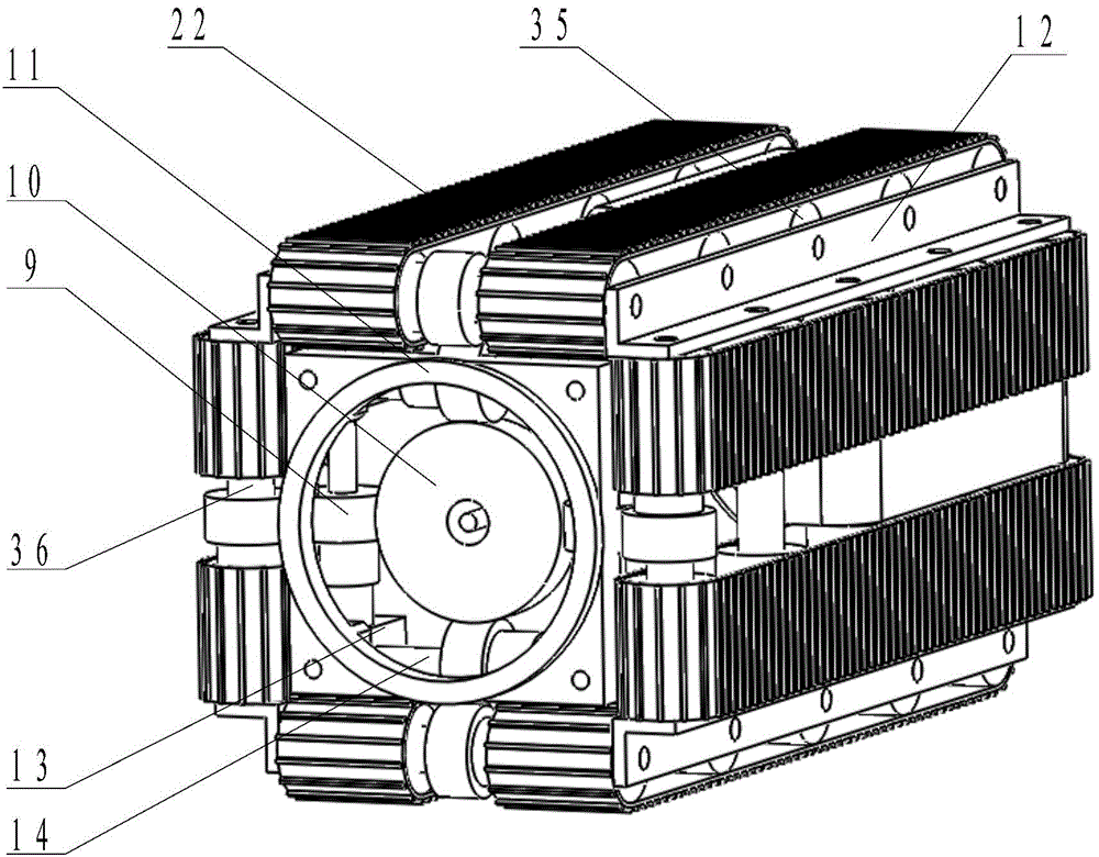 Modular reconstructed snakelike robot