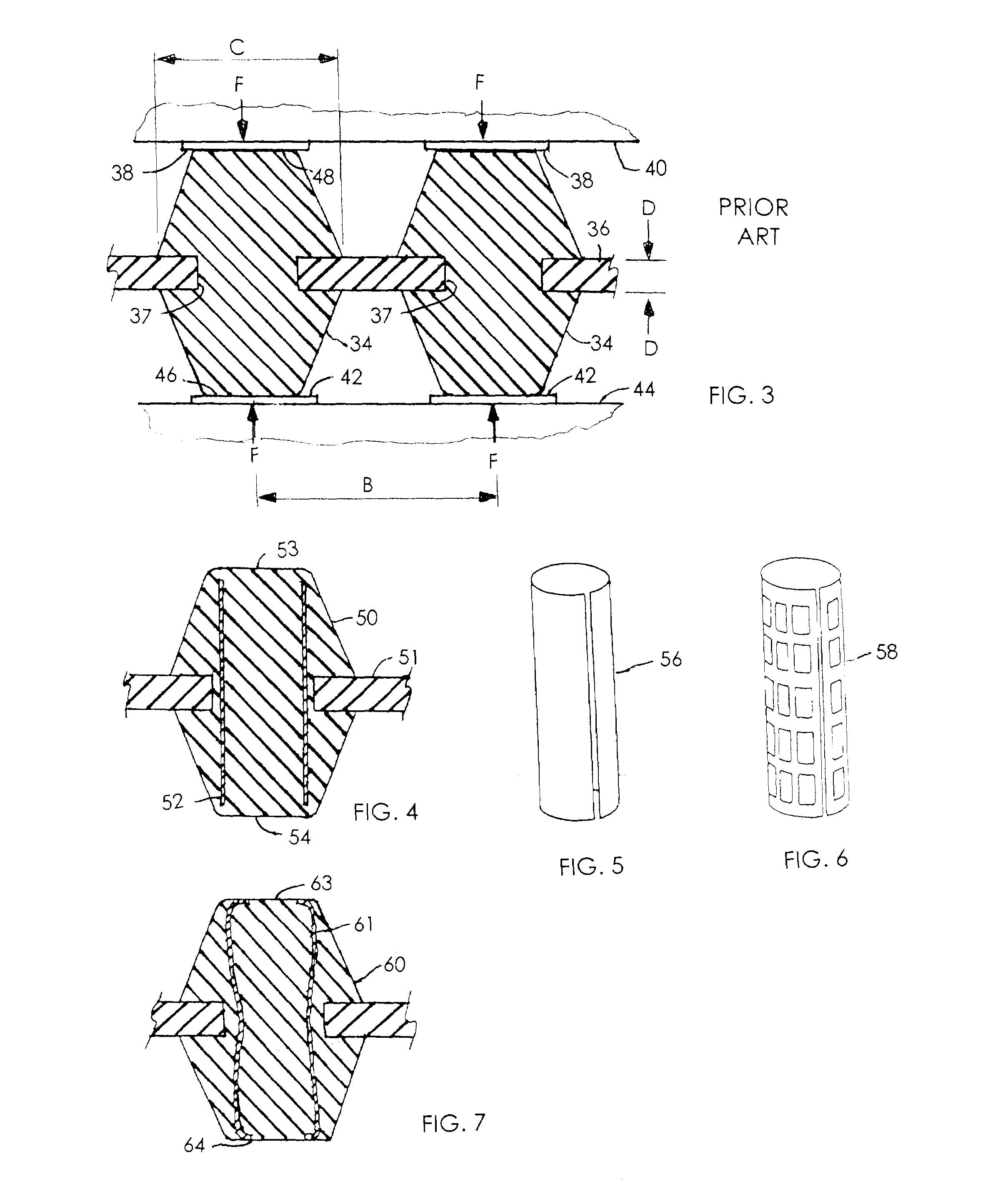 Conductive particle filled polymer electrical contact