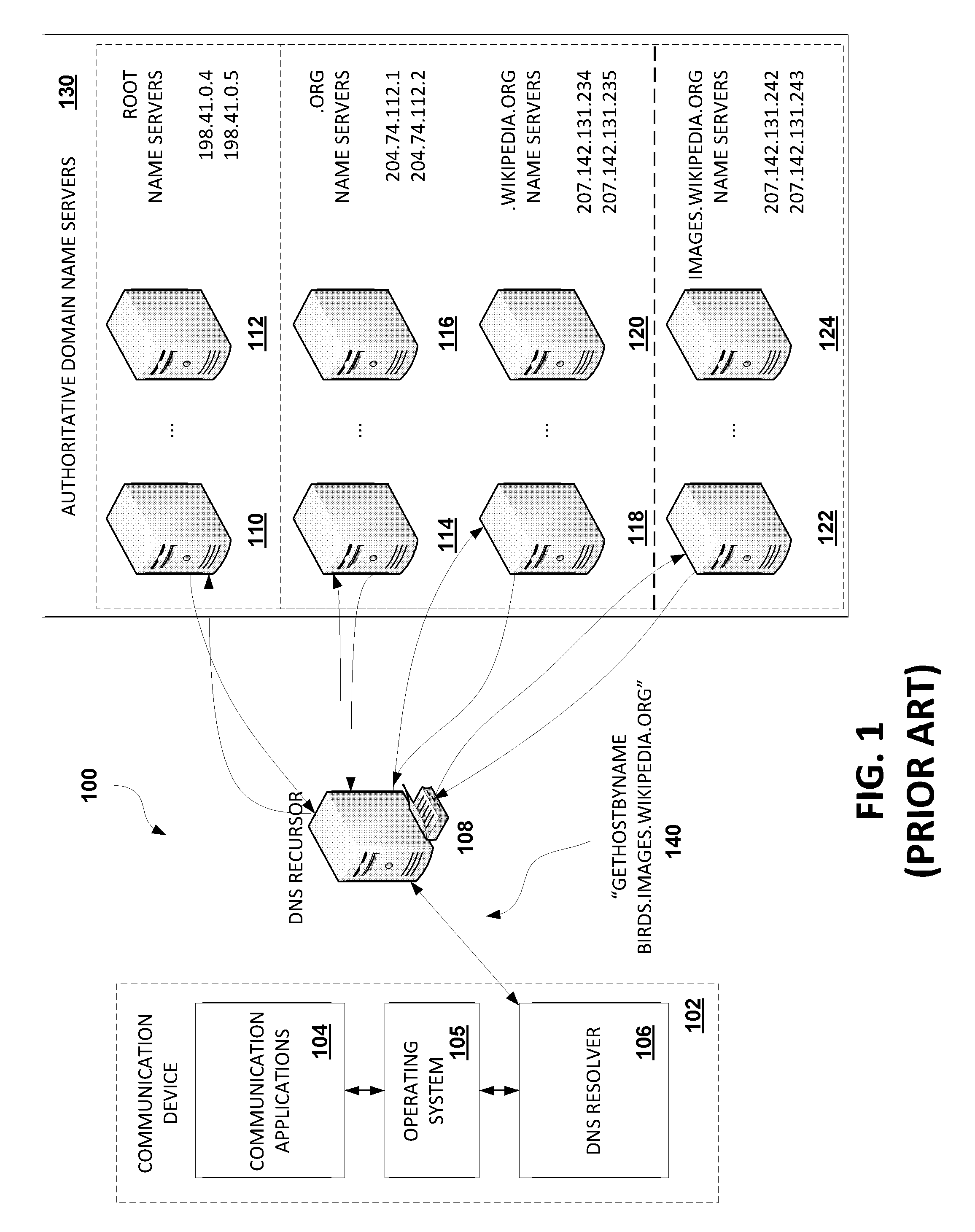 Method and system for increasing speed of domain name system resolution within a computing device