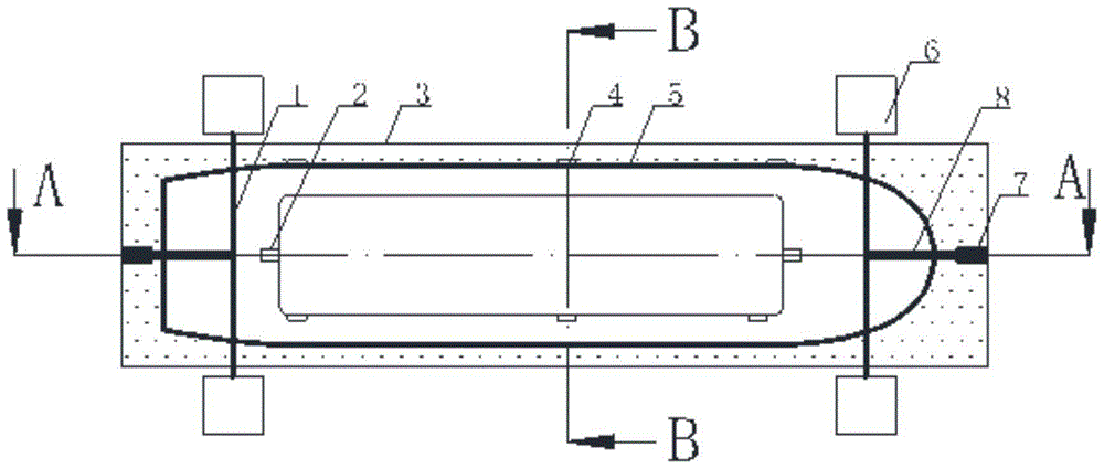 Torsion experiment device and simulation method of large opening ship with unbalanced cargo loading