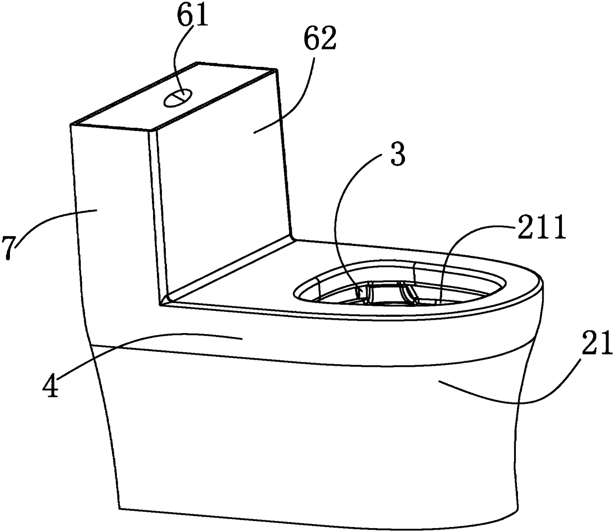 Quick flushing toilet