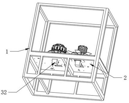 High-efficiency conveying device for mask production