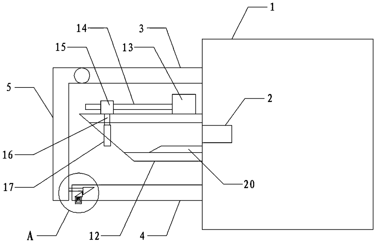 USB cover connection structure of electronic product