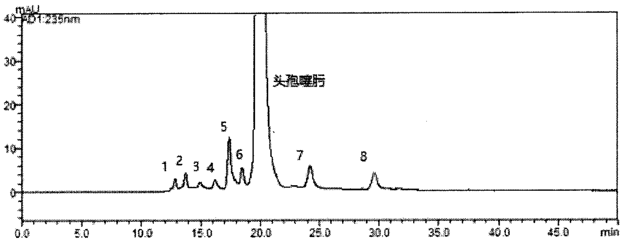 Method for detecting polymers in cefotaxime sodium and injection thereof