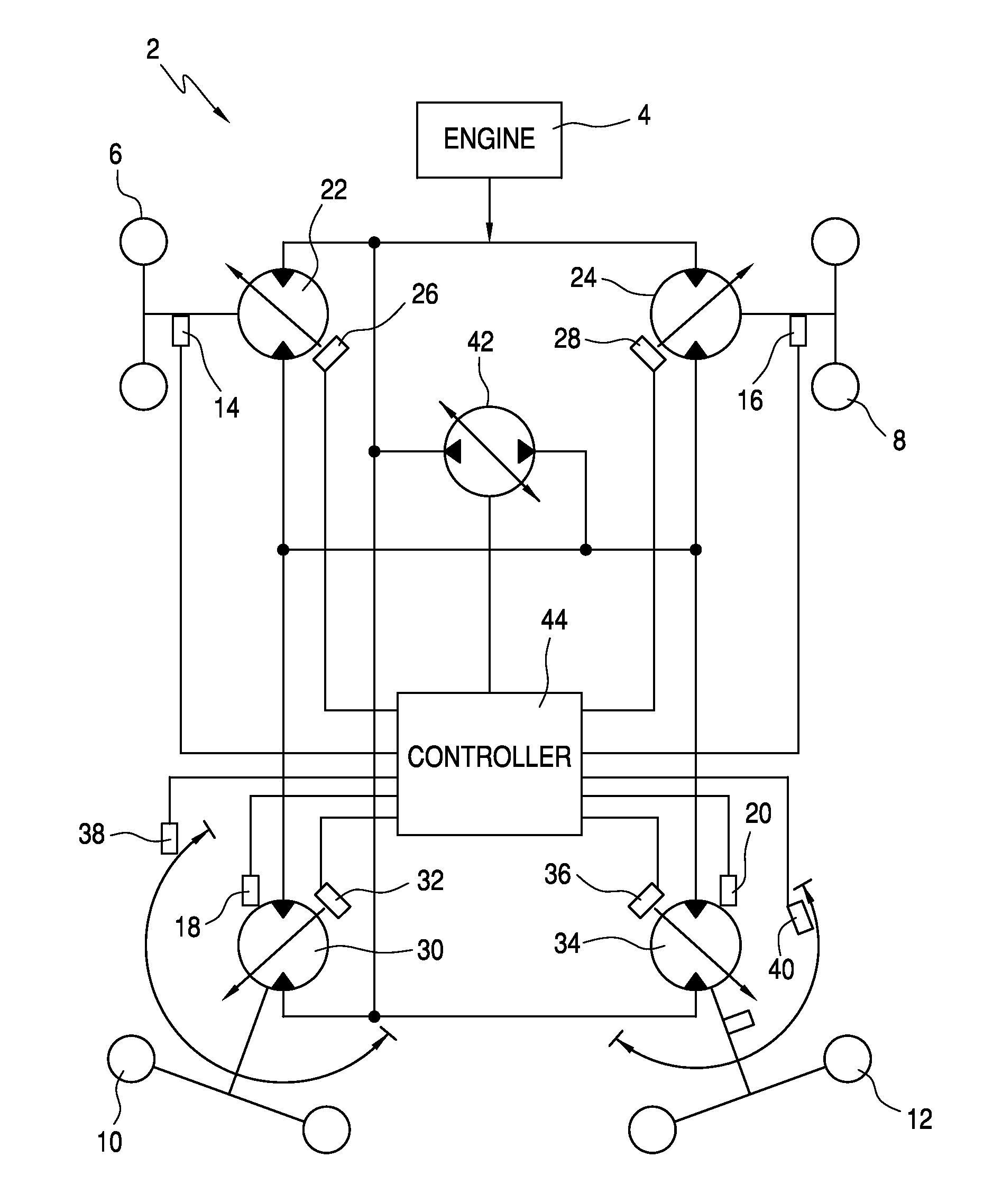 Four wheel drive system