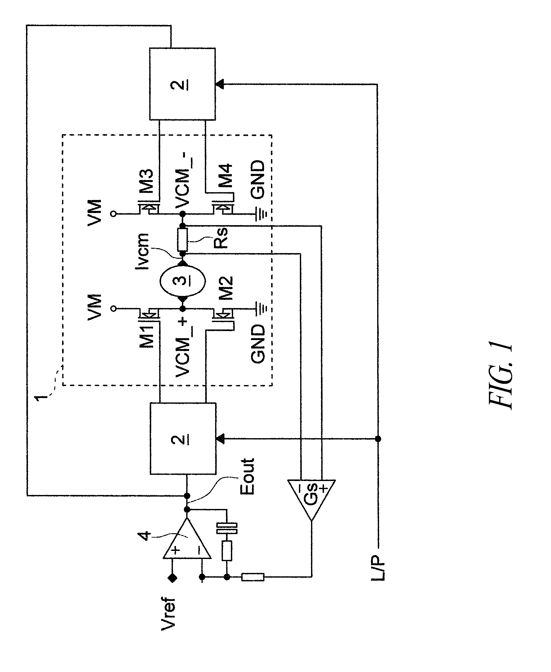 Device to synchronize the change of the driving mode of an electromagnetic load