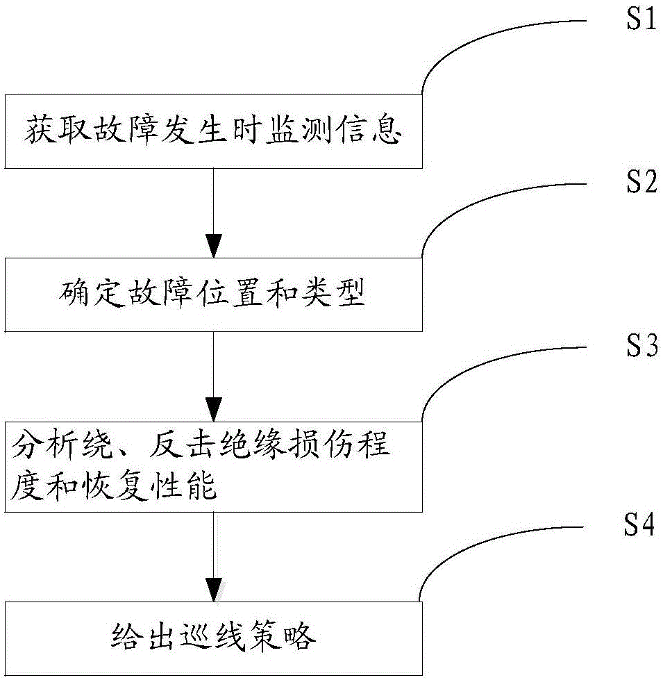 Power transmission line patrolling strategy method based on lightning fault insulation recovery characteristic