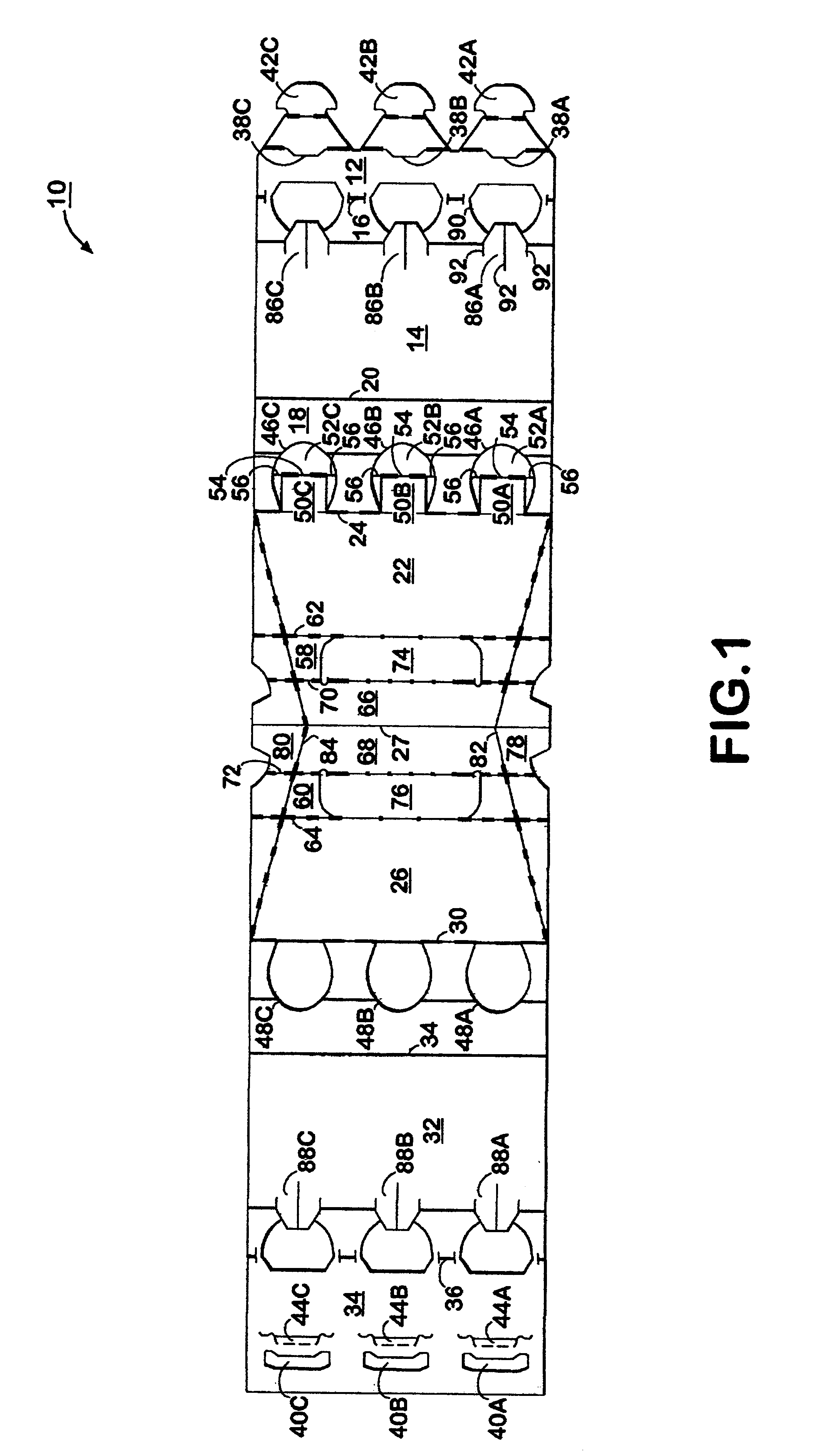 Bottle carrier with improved carrying handle