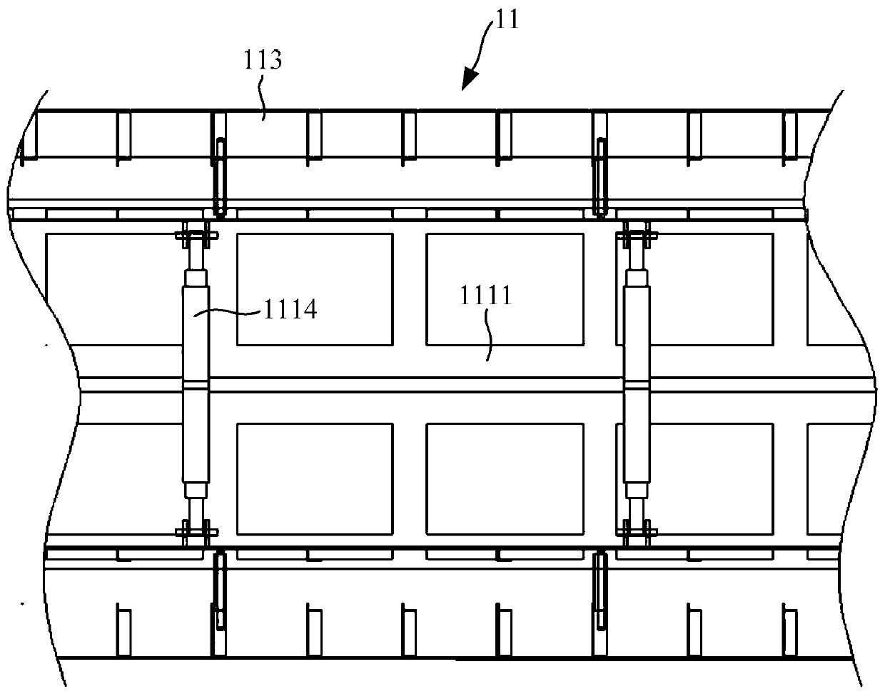 Tunnel center drainage ditch formwork assembly, drainage ditch structure and construction method of tunnel center drainage ditch formwork assembly