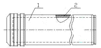 Laser cladding method for mining hydraulic support column and mining stainless steel hydraulic column