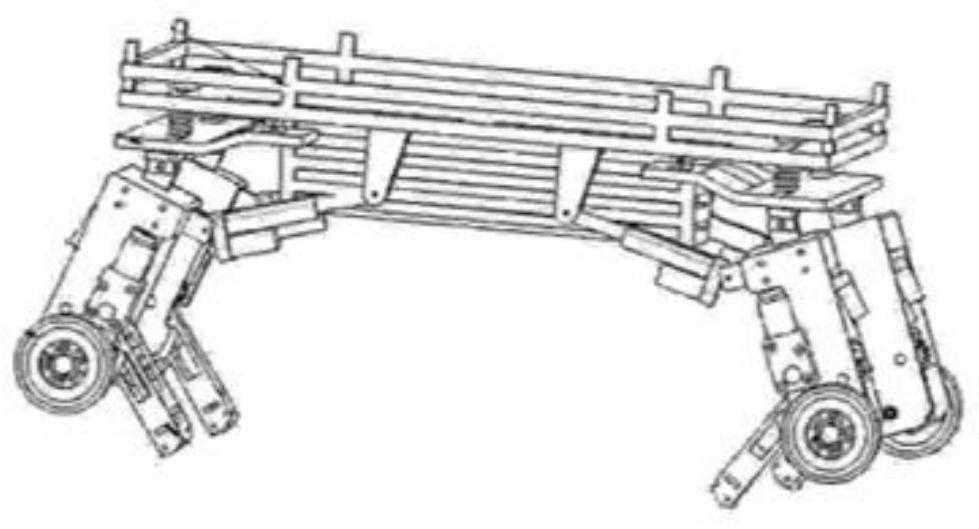 A parallel wheel-foot robot leg structure and mobile robot