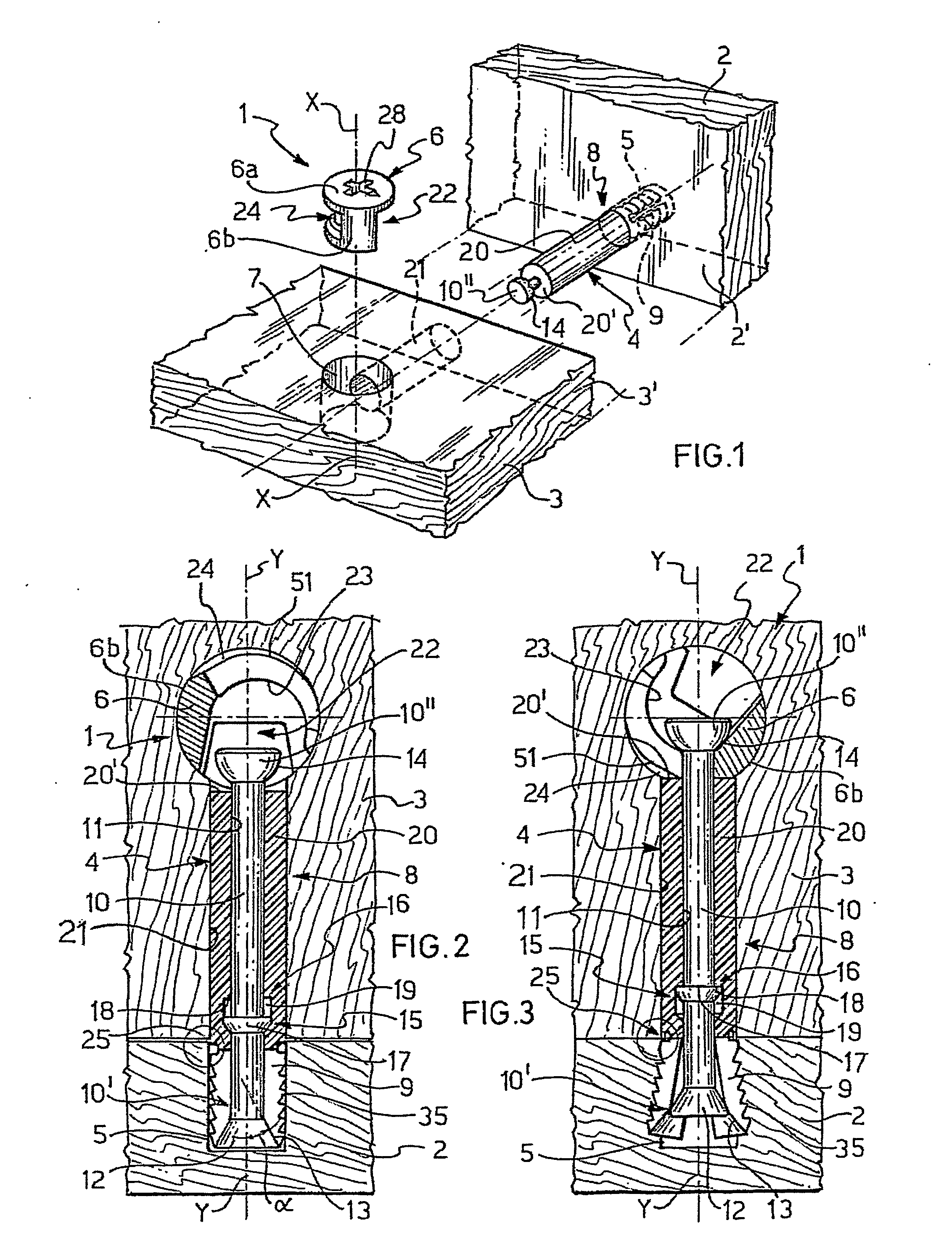 Device and method for detachably connecting abutting structural parts and tie member for use to form said device