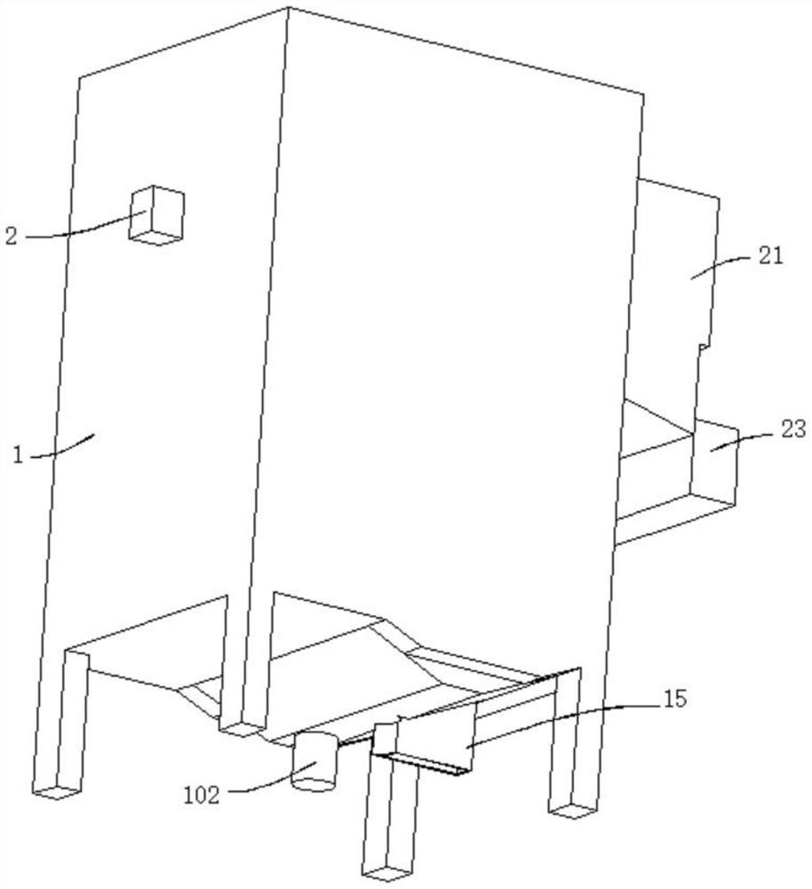 Rice screening device for rice processing with impurity removal and dust fall functions