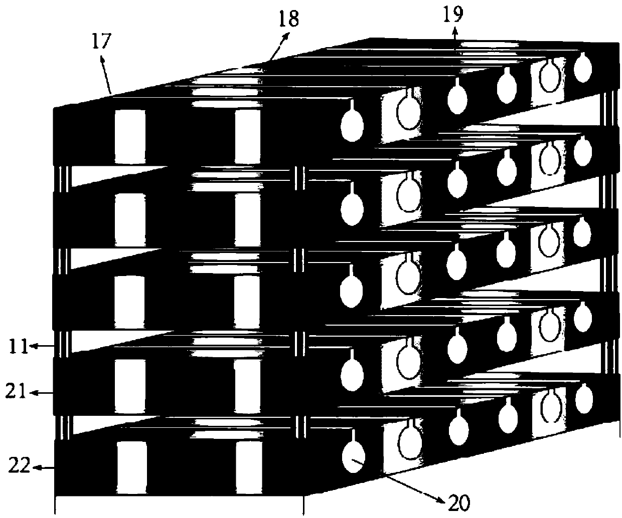 Vacuum pre-cooling device for assisting production of low temperature cooked meat products