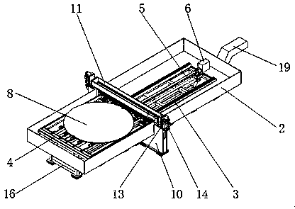 Workbench special for baffle plate drilling