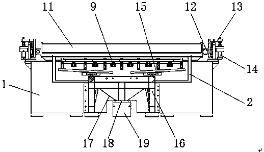 Workbench special for baffle plate drilling