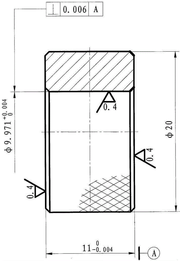 A processing method of vertical gauge