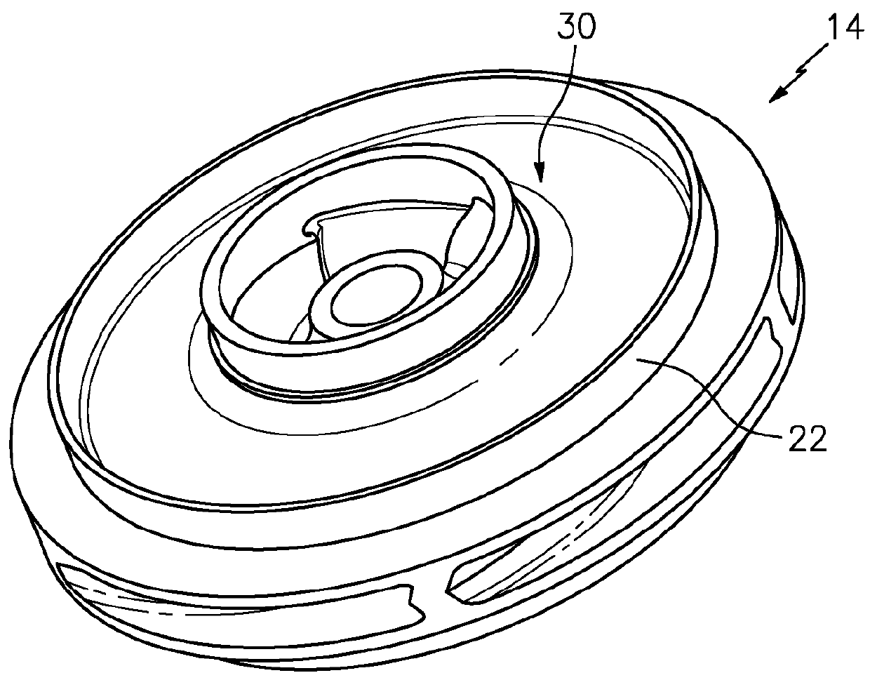 Vertical double-suction pump having beneficial axial thrust