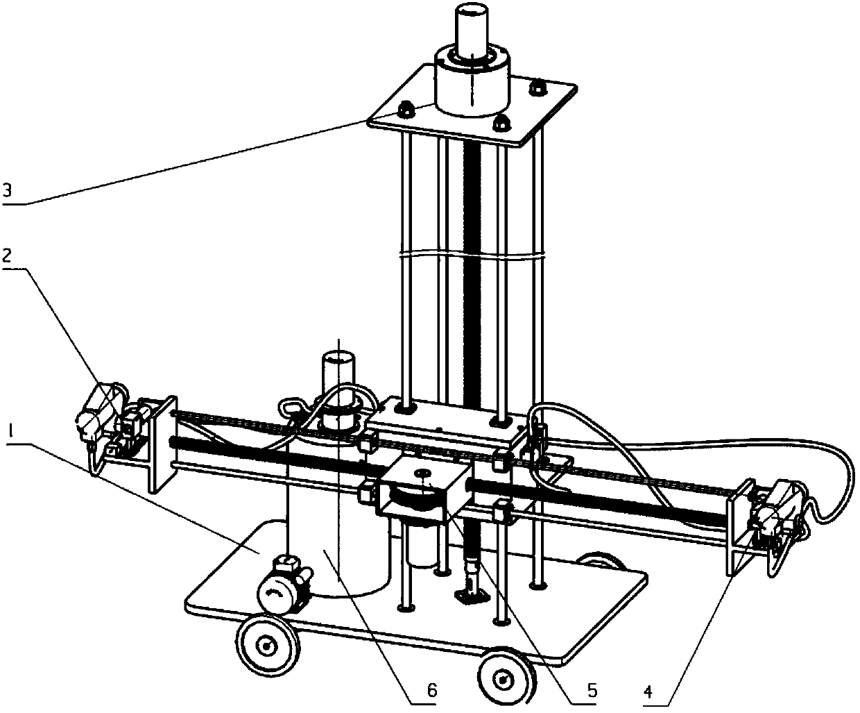 Wall spraying robot