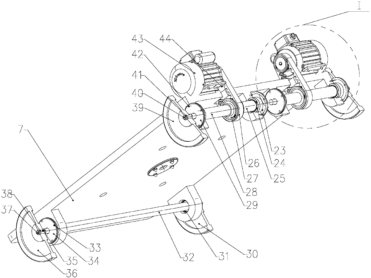 Wall spraying robot