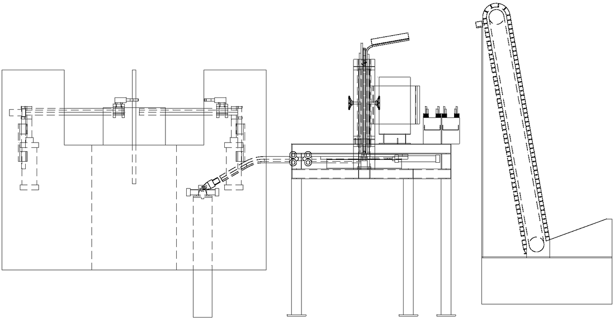 Fully automatic hot pier head production system for railway spiral spikes